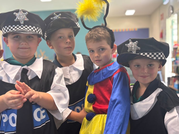 students dressing up